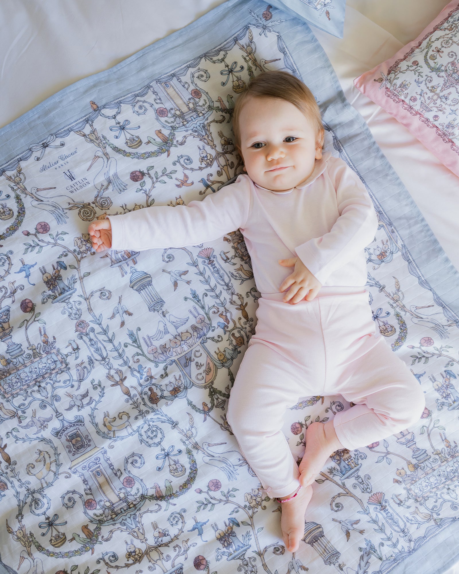 Carré - Toile de Jouy Blue – Atelier Choux & Caitlin Wilson