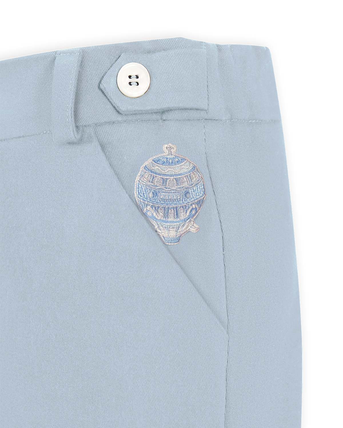 Taylor Pant Light Blue - Hot Air Balloons Couture
