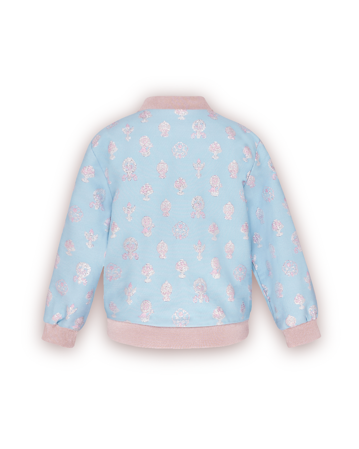 Crests Bomber Jacket - Brocade 'n' Blue