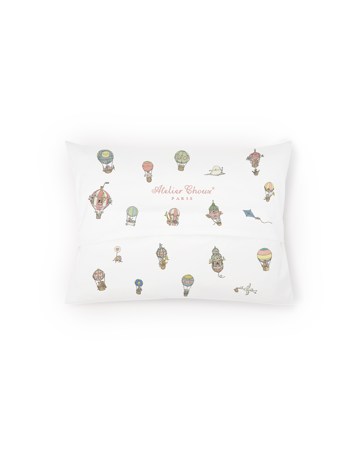 Velour Cushion - Hot Air Balloons