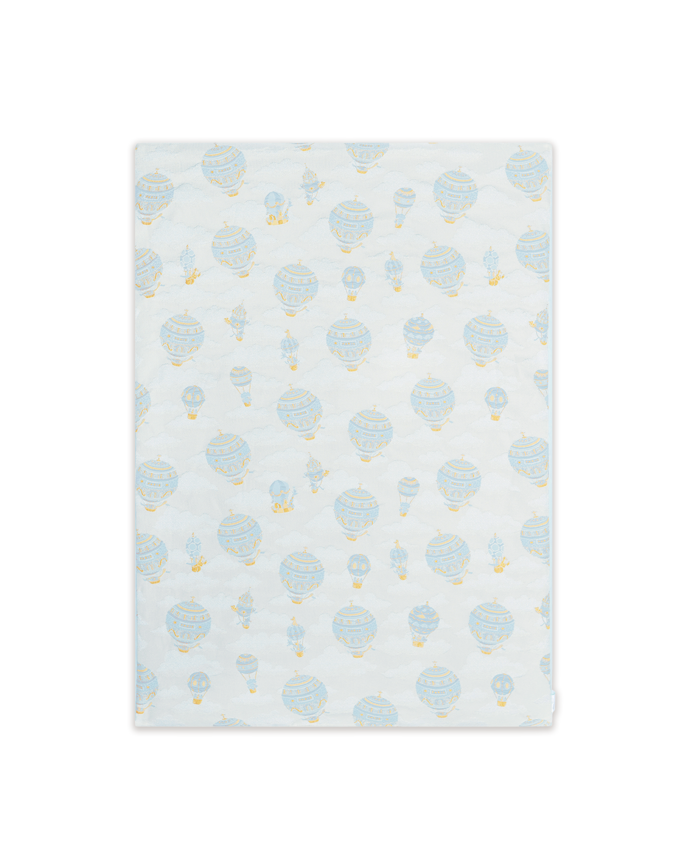 Hot Air Balloons Jacquard Blanket - Blue