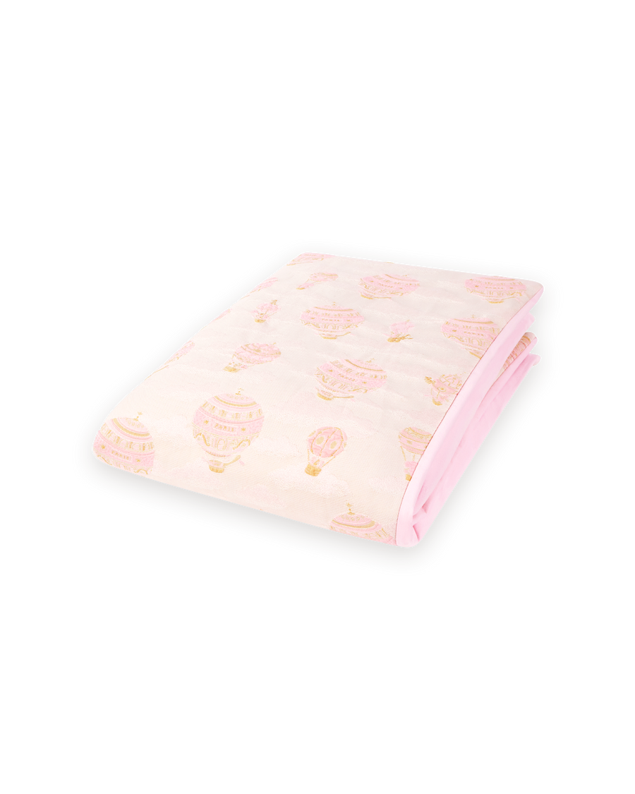 Hot Air Balloons Jacquard Blanket - Pink