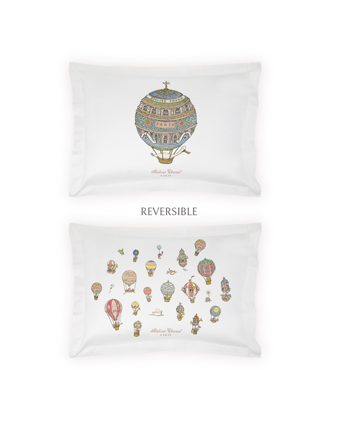 Single Bed Pillow Cover Hot Air Balloons • Atelier Choux
