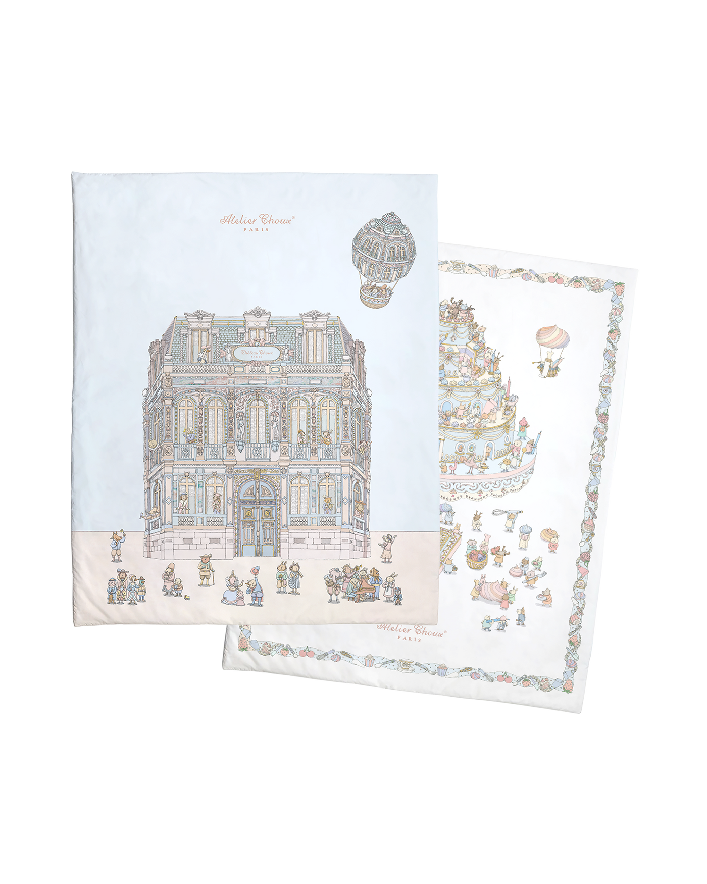 Reversible Quilt - Paris / Carousel • Atelier Choux Reversible Quilt - Paris / Carousel • Atelier Choux