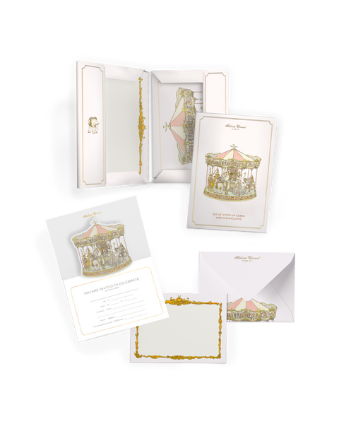 Invitation Set - Carousel Pink (Set of 10) • Atelier Choux