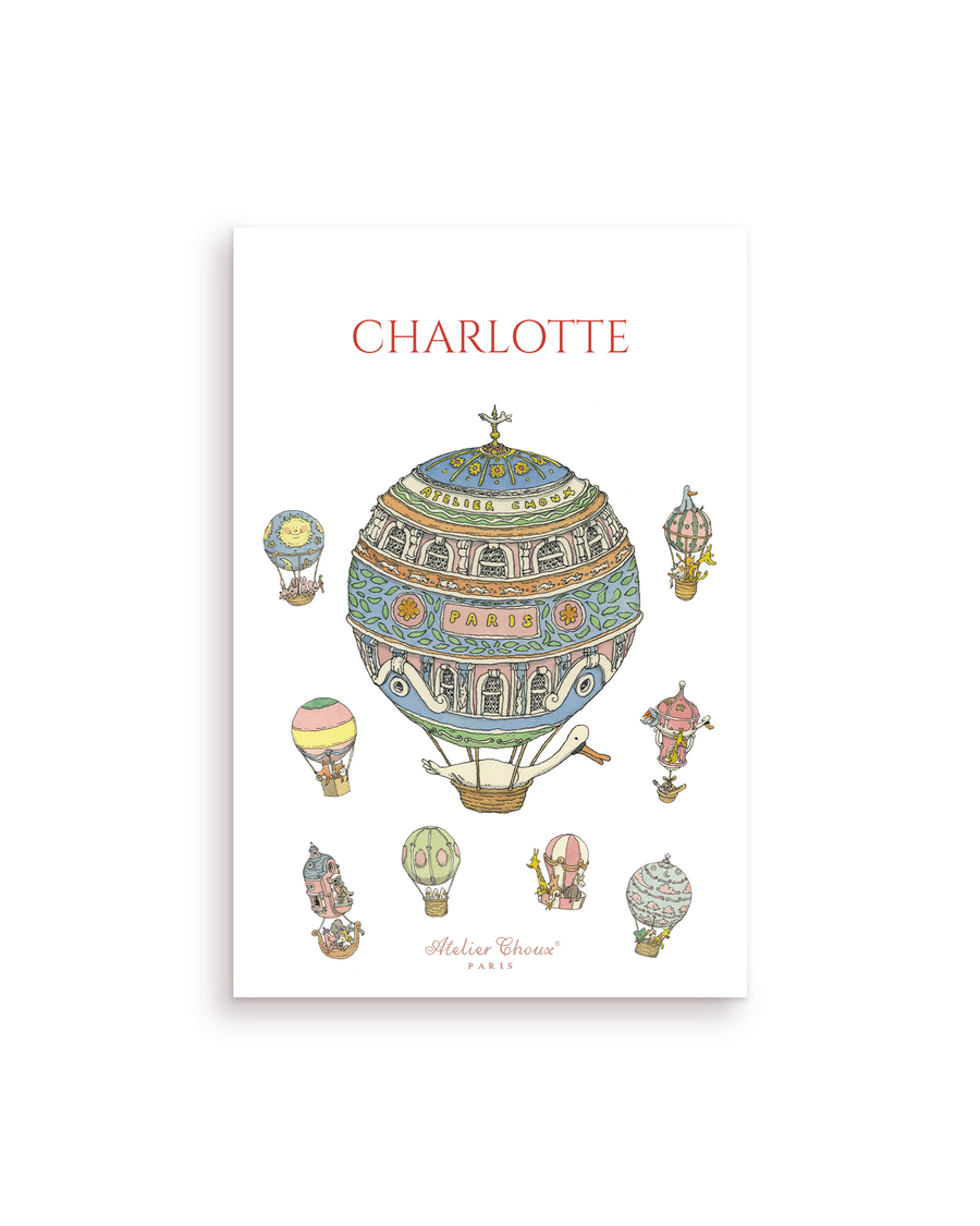 Personalized Art Print - Hot Air Balloons