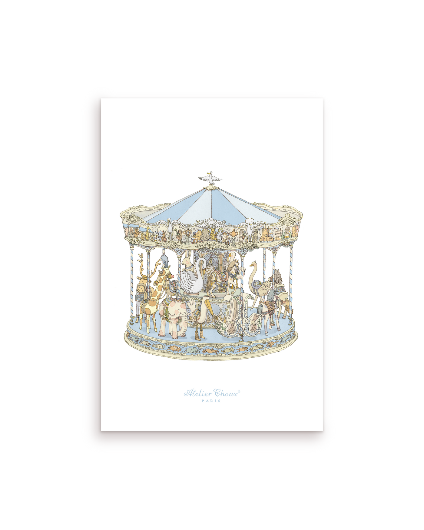 Art Print – Carousel Blue