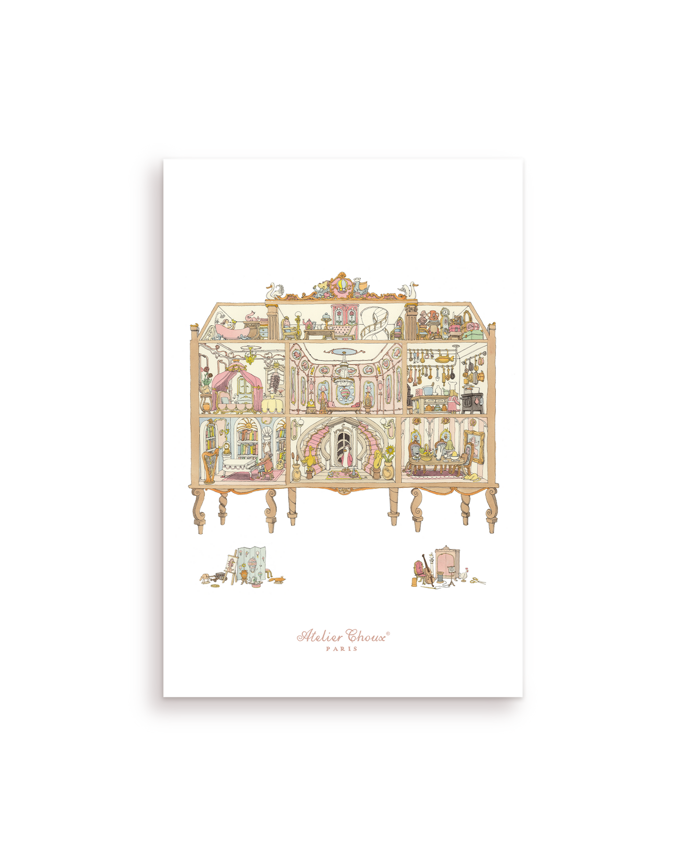 Personalized Art Print - Dollhouse