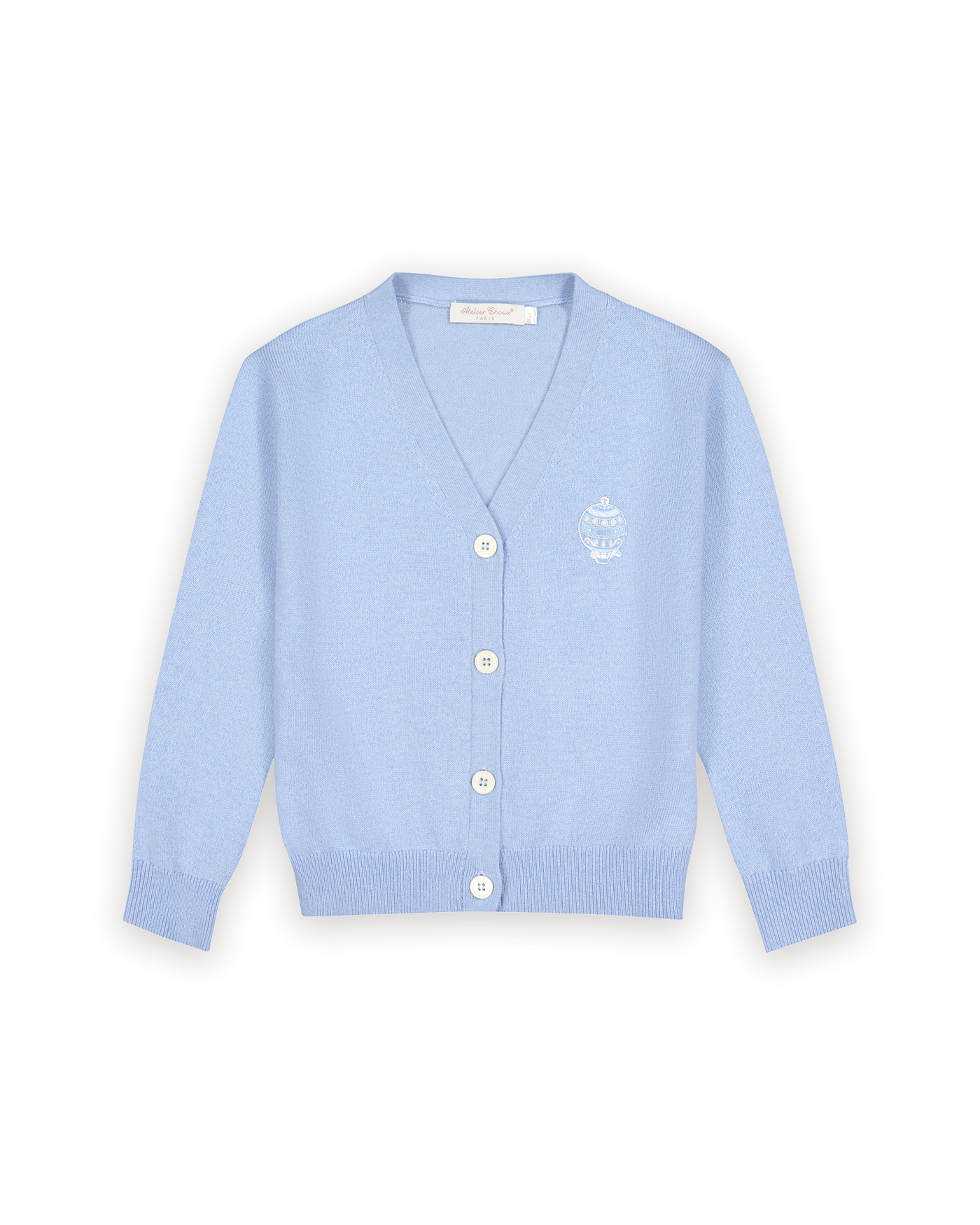 Charlotte Cardigan Light Blue - Hot Air Balloons Couture