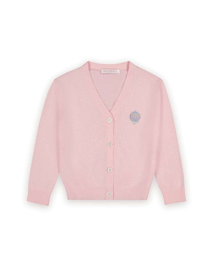Charlotte Cardigan Light Pink - Hot Air Balloons Couture