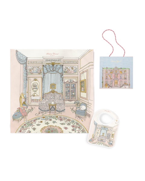 Carré & Satin Bib Set - French Bedroom • Atelier Choux