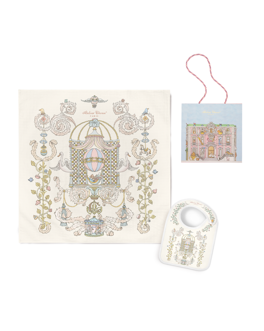 Set di bavaglini carré e satin - Grenelle [PRE-ORDER]