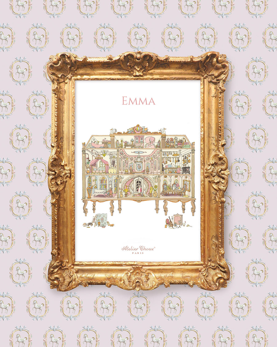 Personalized Art Print - Dollhouse