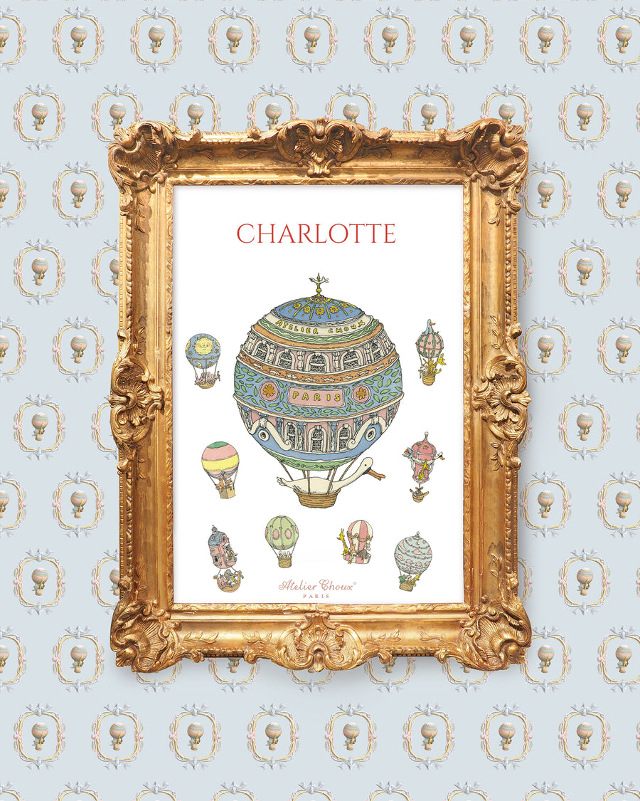 Personalized Art Print - Hot Air Balloons