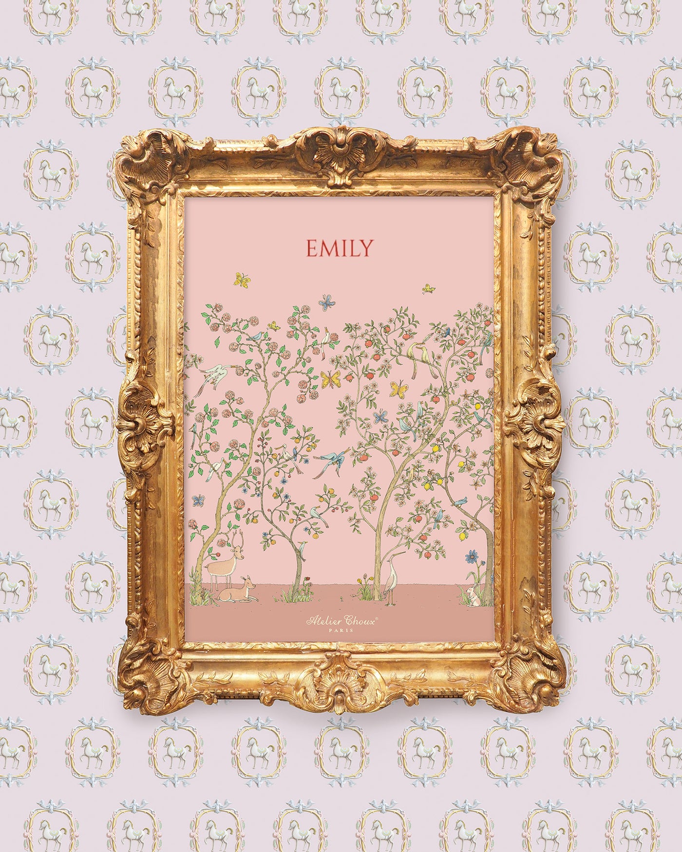 Personalized Art Print - In Bloom Pink
